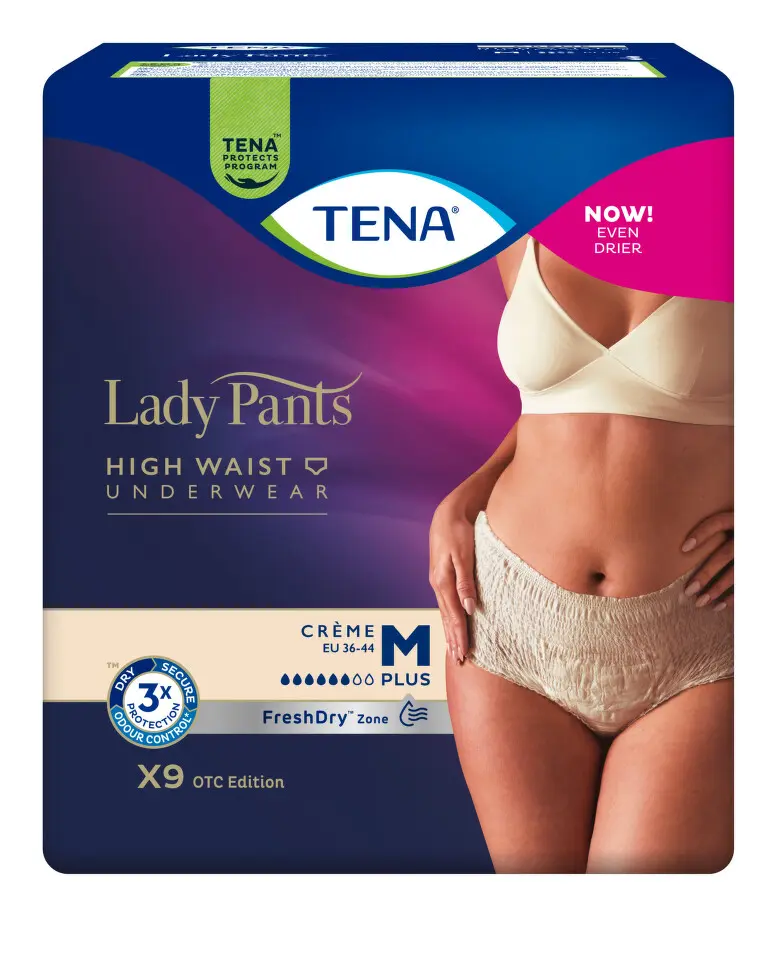 13402-tena lady pants plus creme medium inkontinencni kalhotky 9ks